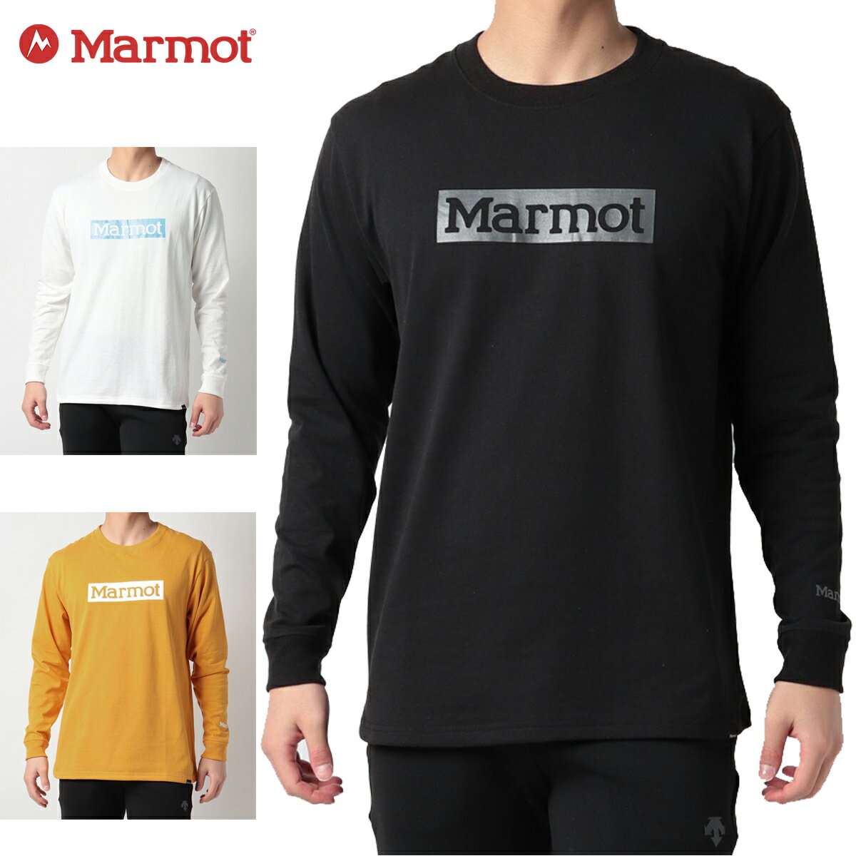 Marmot マーモット Tシャツ＜2022＞SQUARE LOGO L/S CREW / TOMTJB51