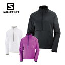 メーカー希望小売価格はメーカーカタログに基づいて掲載しています SALOMON サロモン スキーウェア■ESSENTIAL WARM HALF ZIP　ウィメンズ - 女性用ハーフジップミドルレイヤーカラー・DEEP BLACK / LC1831000・WHITE/PLAZA TAUPE / LC1831400・SPARKLING GRAPE/Astral Aura/PACIFIC / LC1831500Apparel & Gear・Women’s Half Zip Midlayer Jacket・Weight : 306g素材本体: 100% ポリエステル; 本体の切り替え部分: 85% ナイロン, 15% ポリウレタン類型:フリース通気性とあたたかさを両立余計な重さを一切排除した、あたたかくて通気性のある起毛ファブリックが快適さを保ちます。地球に優しい快適さ & プロテクションハイカラー、シームレスショルダー、メイン素材である起毛リサイクルポリエステルが快適さとプロテクションを発揮。持続可能性も重視しました。高い汎用性脱ぎ着や重ね着が楽にできるハーフジップの開口部を備え、スキーやその他のアウトドアアドベンチャーに幅広く対応します。サイズXS | S | M※メーカー企画書の情報で商品登録を行っておりますので実物と商品名が異なる場合がございます。