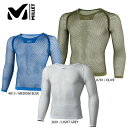 MILLET〔ミレー メンズ アンダーウェア〕＜2024＞ DRYNAMIC MESH 3/4 SLEEVE CREW〔ドライナミック メッシュ 3/4 スリーブ クルー〕 / MIV01356