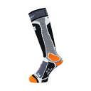 Berkner〔ベルクネル ソックス スキー靴下〕＜2024＞ SOCKS SKI ALPIN〔GREY/ORANGE〕