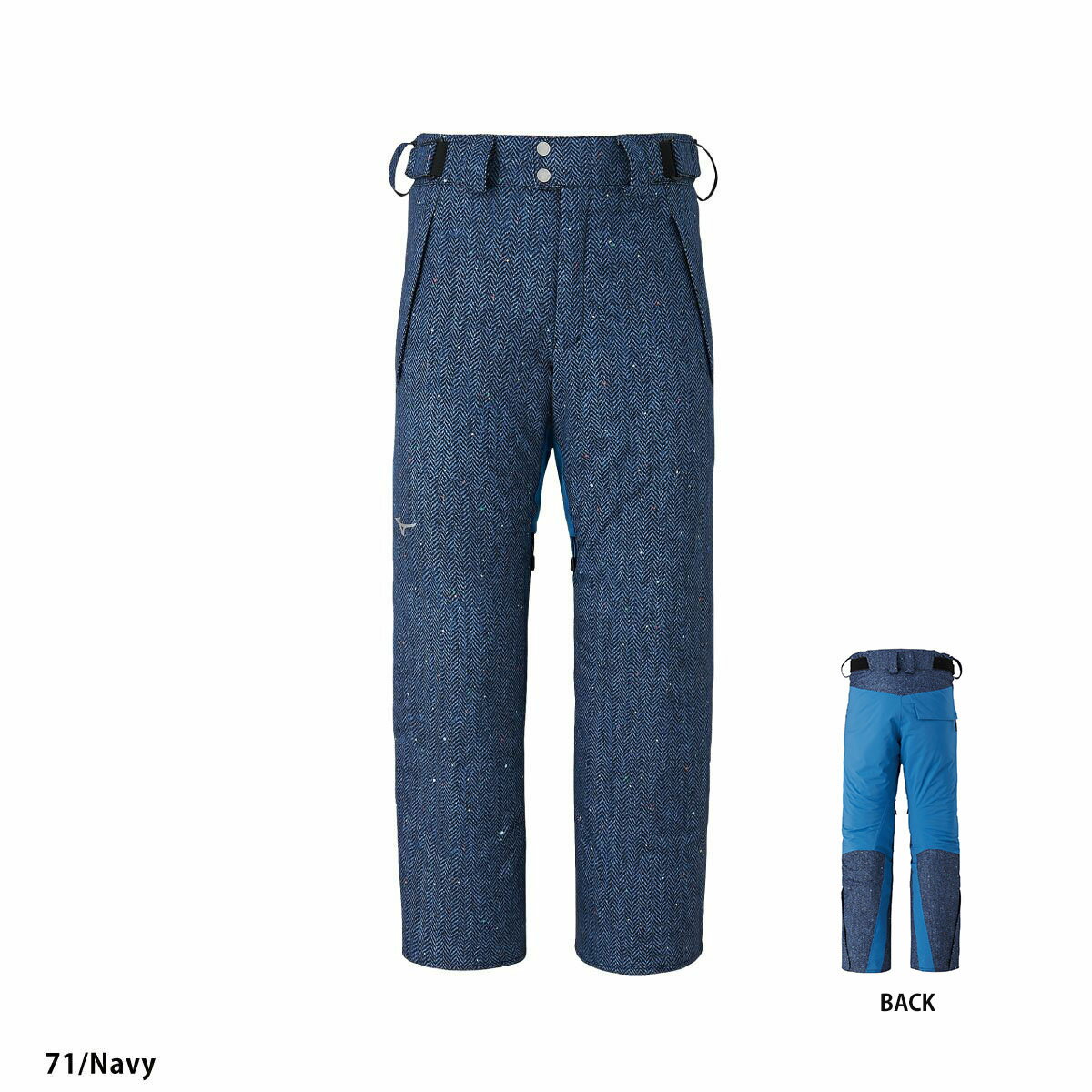 スキーウェア スキーパンツ パンツ ミズノ MIZUNO メンズ レディース＜2024＞ Z2MFA340 / FREE SKI PRINT PANTS フリースキープリント 2023-2024