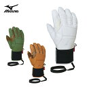 MIZUNO ミズノ スキーグローブ メンズ レディース <2025> Z2JYA501 / ALL LEATHER 5 FINGER GLOVES オールレザ...