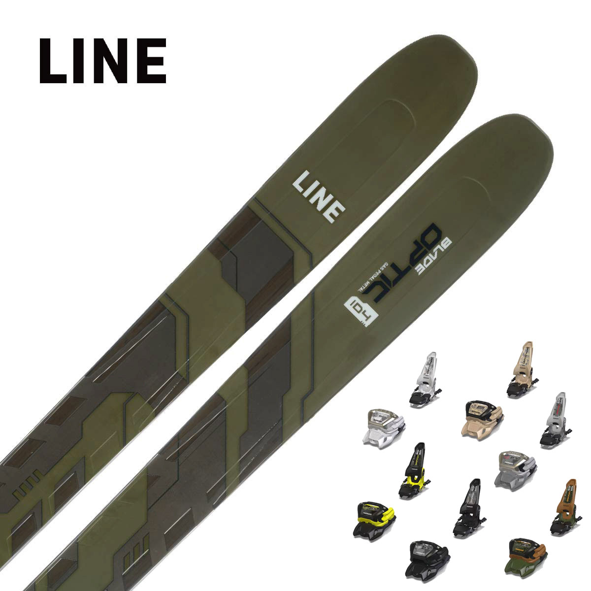 スキー板 LINE ライン メンズ レディース ＜2024＞ BLADE OPTIC 104 + ＜24＞GRIFFON 13 ID【金具付き・取付送料無料】 2023-2024 NEWモデル