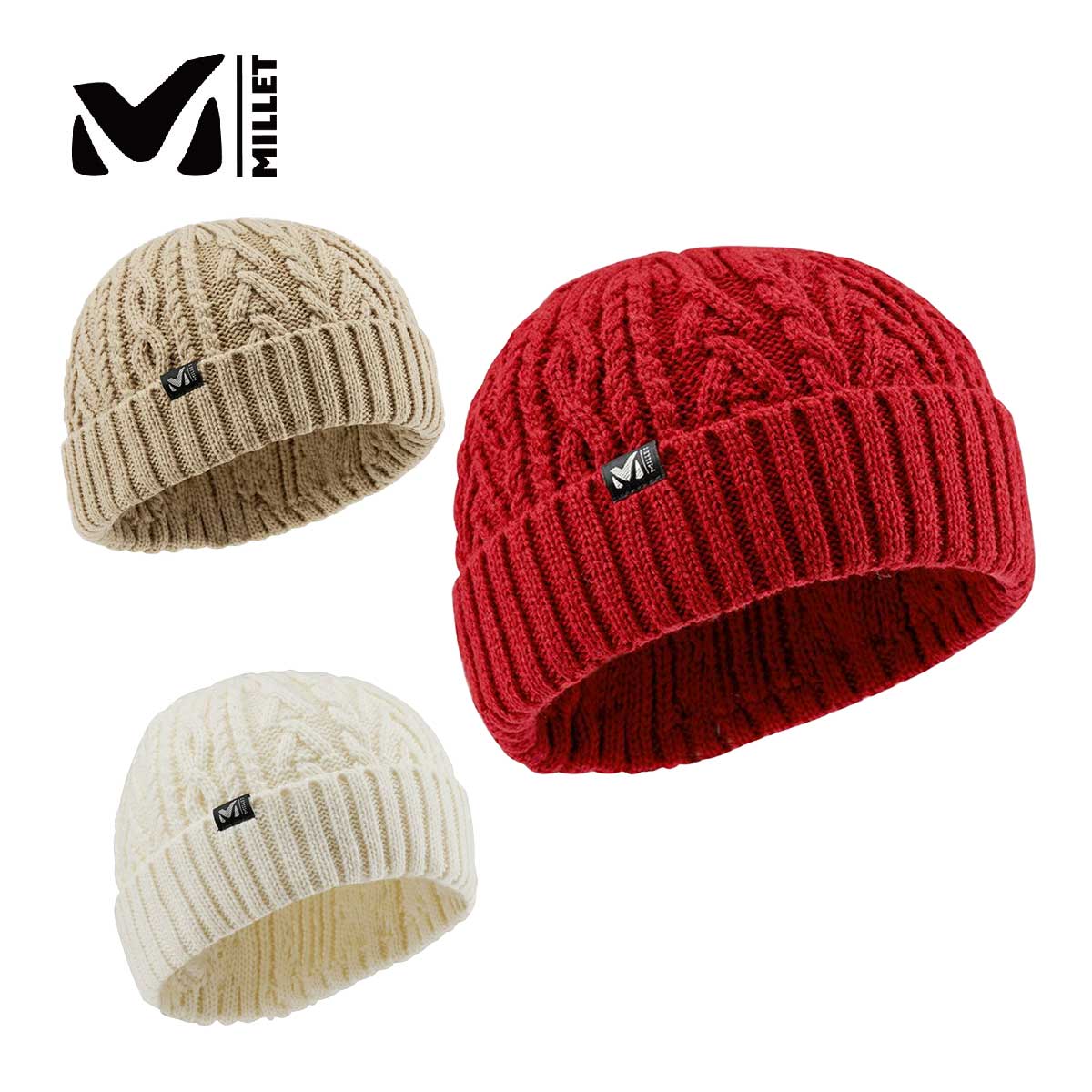 MILLET ミレー スキーニット帽 レディース ＜2024＞ MIV02054 / ARAN BEANIE W アラン ビーニー