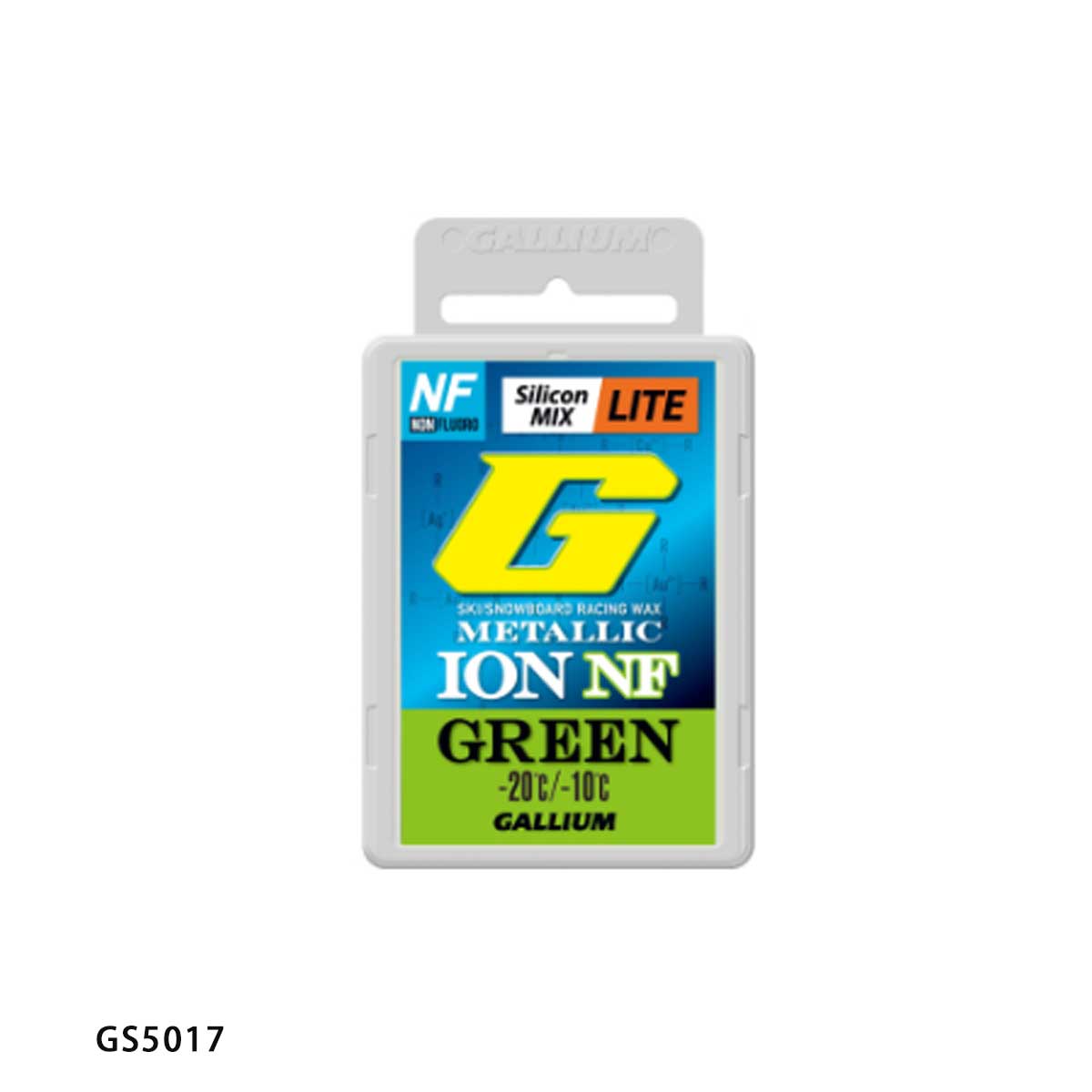 スキー用品通販 スノーファミリーのGALLIUM ガリウム ワックス ＜2026＞ METALLIC ION LITE NF GREEN / 50g / メタリック イオン ライト NF グリーン / GS5017 / 固形 スキー スノーボード スノボ｜アングル2
