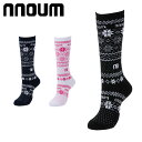 スキー スノーボート ソックス レディース 靴下 防寒 NNOUM ノアム 22-24 厚手 おしゃれ かわいい 選べるカラバリ 日本製