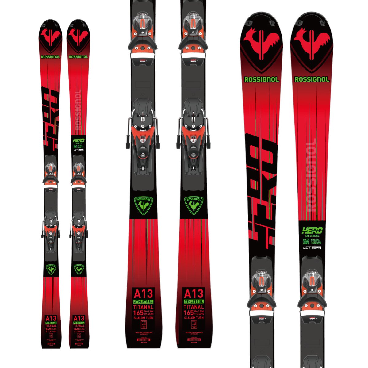 スキー板 キッズ ジュニア ROSSIGNOL ロシニョール＜2024＞HERO ATHLETE SL＋SPX 12 ROCKERACE GW 【ビンディング セット 取付無料 23-24 旧モデル】