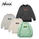 NANGA ナンガ スキーウェア スウェット メンズ<2025> ECO HYBRID BOX LOGO SWEATSHIRT / エコハイブリッドボックスロゴ...