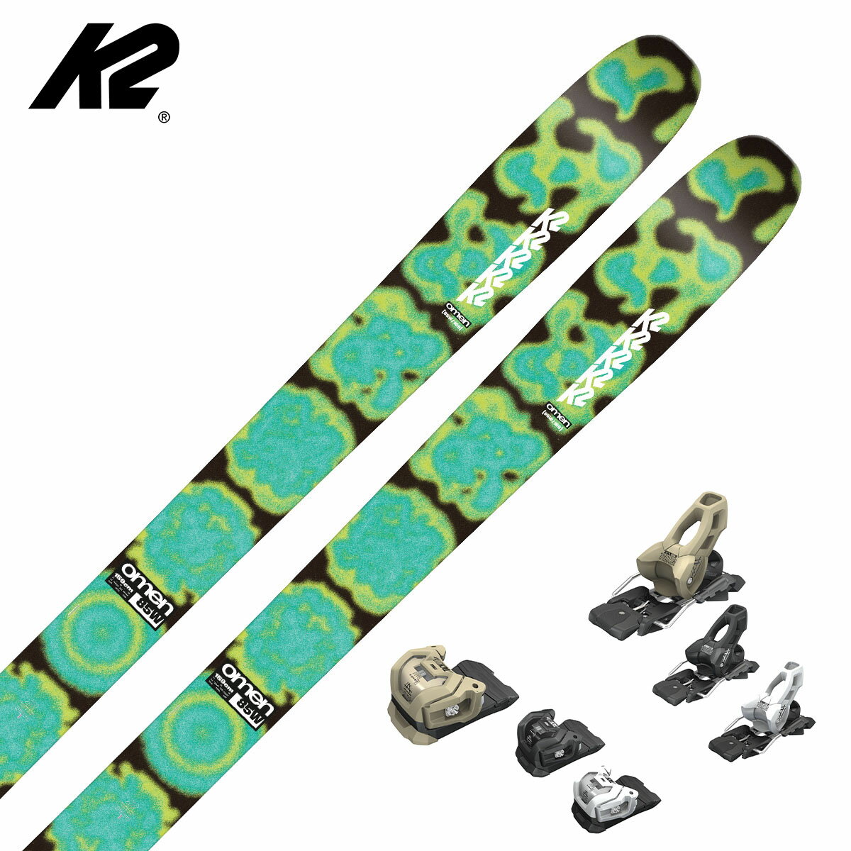 K2 ケーツー スキー板 レディース＜2025＞OMEN 85 W + ATTACK LYT 11 GW ビンディング セット 取付無料 グリップウォーク対応