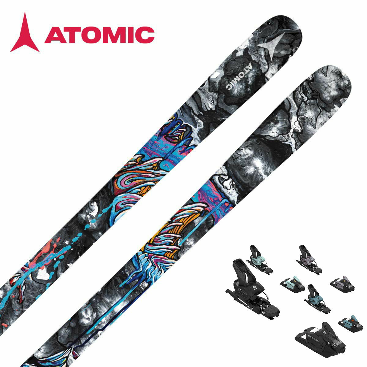 ATOMIC アトミック スキー板 2025 BENT 85 + サロモン STRIVE 12 GW ビンディング セット 取付無料 グリップウォーク対応