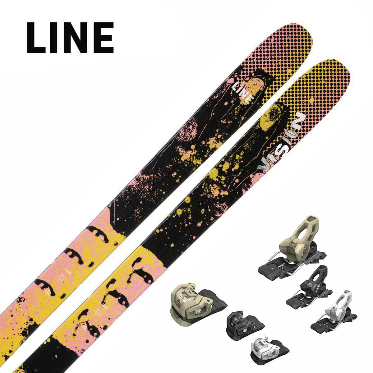 LINE ライン スキー板 メンズ レディース＜2025＞ VISION 104 + ATTACK  ...