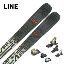 スキー板 LINE ライン メンズ レディース 2024 BLEND / A230300701 + ATTACK LYT 11 GW ビンディング セット 取付...