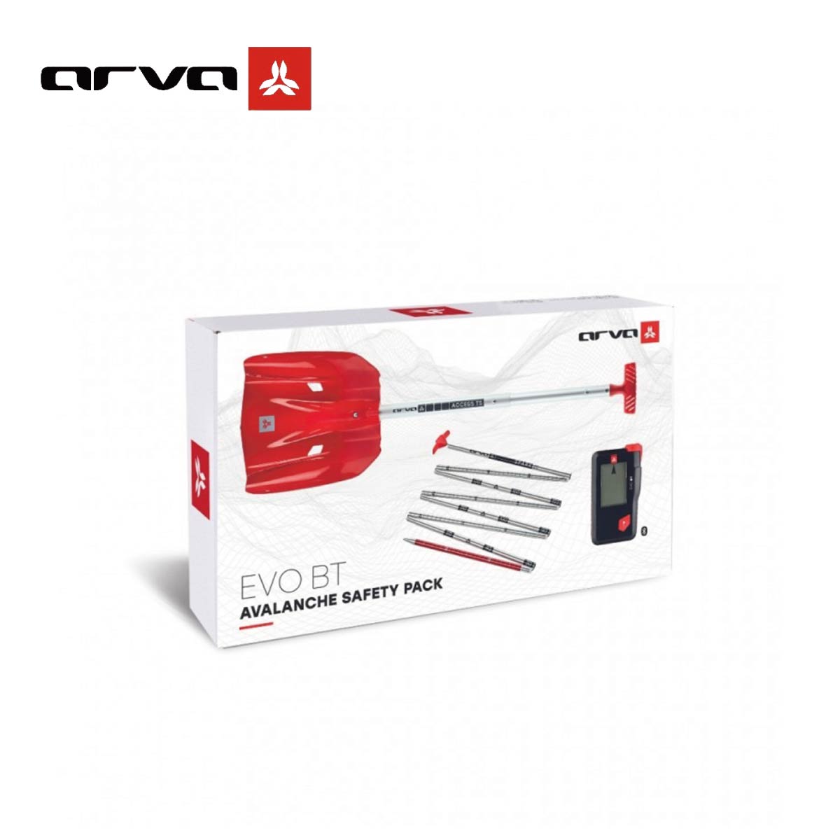 arva アルバ ビーコン＜2025＞Safety pack EVO BT 〔EVO BT + Shovels ACCSESS TS + Probes SPARK240〕..