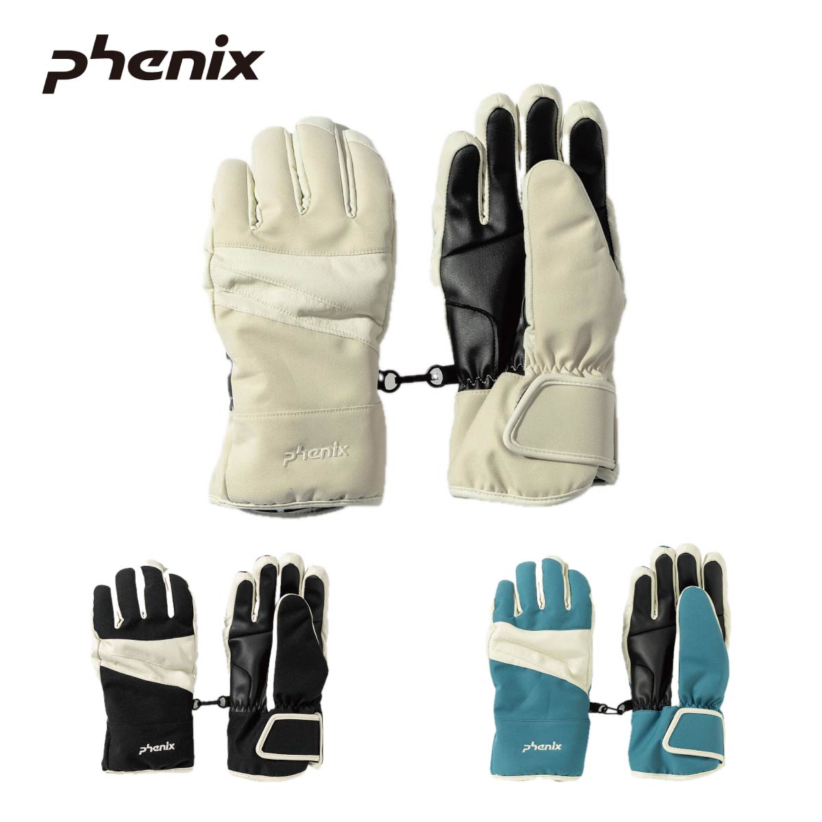 PHENIX フェニックス スキーグローブ レディース<2025>ESW24GL52 / Synthetic Leather Accent Womens Gloves