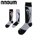 スキー スノーボート ソックス メンズ 靴下 防寒 NNOUM ノアム 25-28 クッション性 おしゃれ 選べるカラバリ
