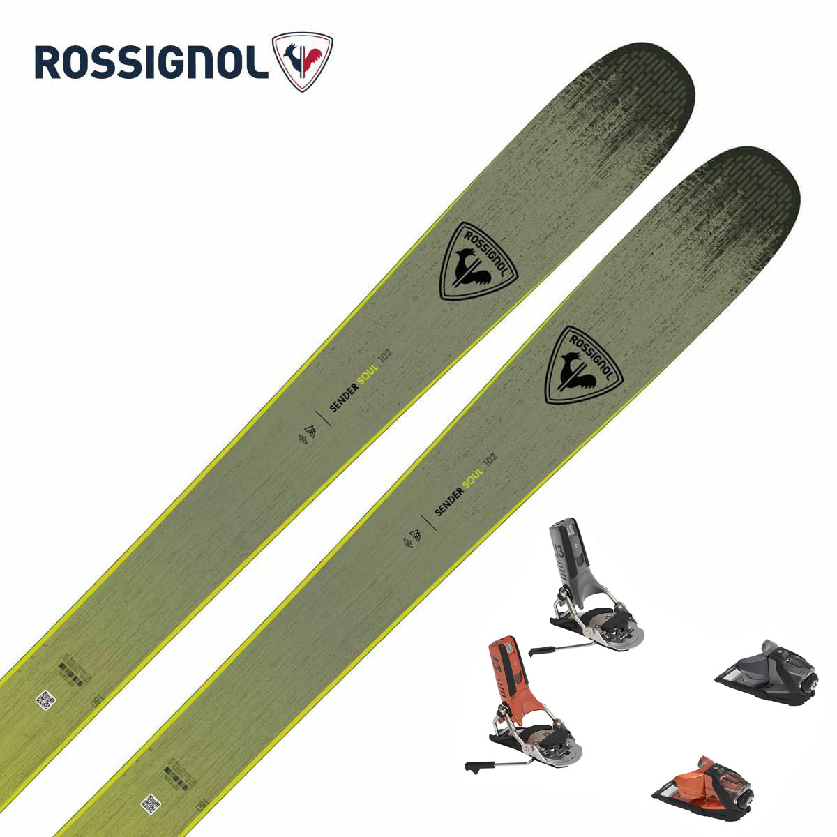 ROSSIGNOL ロシニョール スキー板 メンズ レディース ＜2025＞ SENDER SOUL 102 / RANMR01 + ルック PIVOT 2.0 13 GW ビンディング セット 取付無料