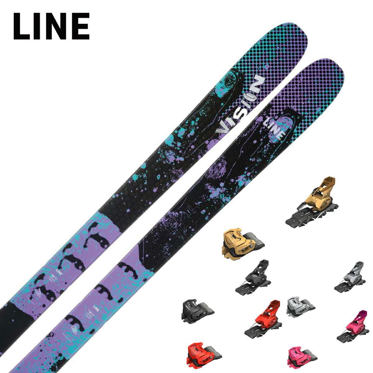LINE ライン スキー板 メンズ レディース 2025 VISION 96 [LN2401630] + チロリア ATTACK 14 GW ビンディング セット 取付無料