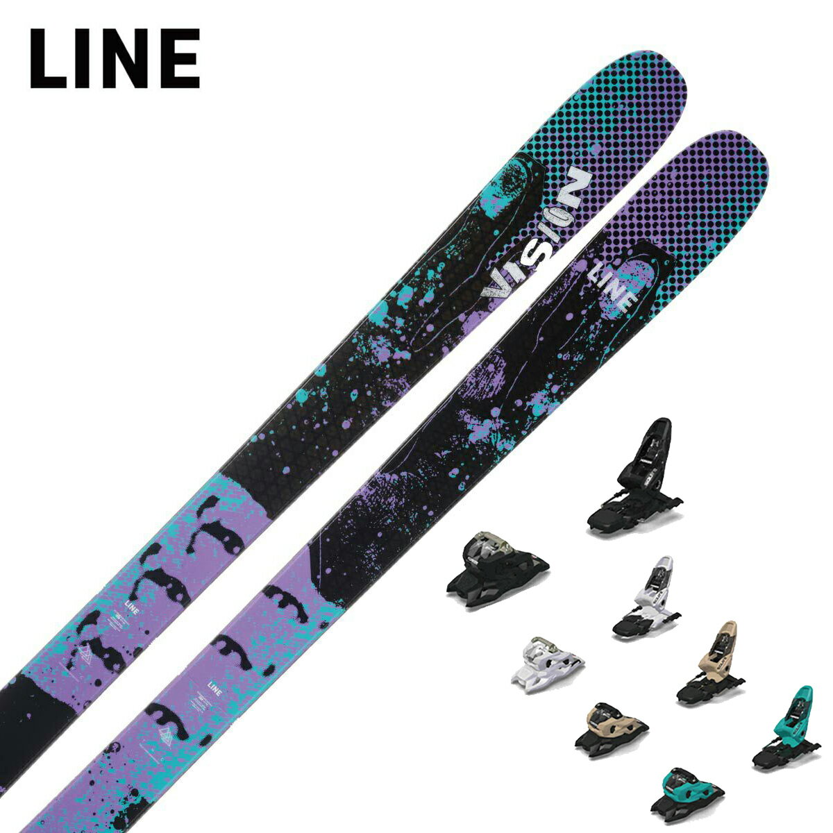 LINE ライン スキー板 メンズ レディース 2025 VISION 96 [LN2401630] + マーカー SQUIRE 11 ビンディング セット 取付無料