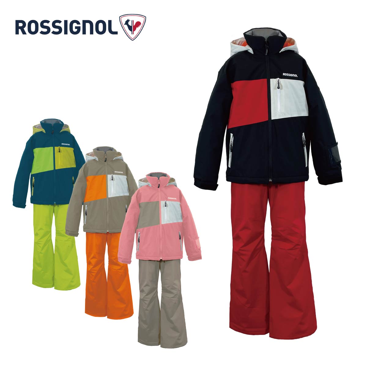 スキーウェア キッズ スノーウェア ジュニア ROSSIGNOL ロシニョール 上下セット 2026 ROSSIGNOL JR SUIT