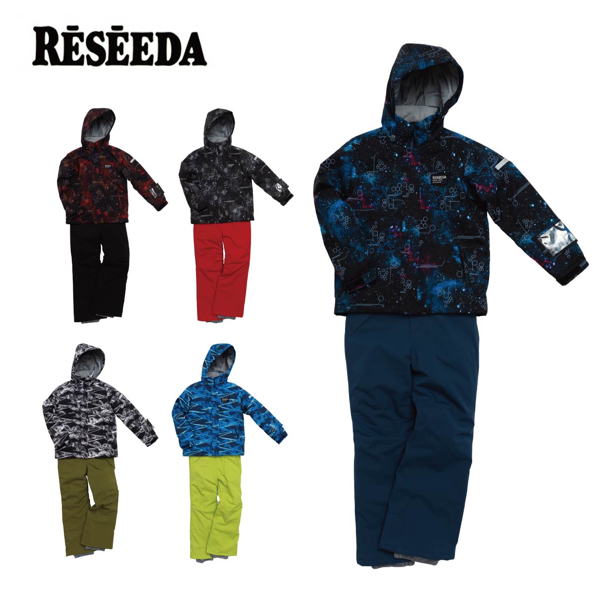 スキーウェア キッズ スノーウェア ジュニア レセーダ RESEEDA 上下セット＜2025＞ JUNIOR SUIT / RES77003【GARA】【上下セット ジュニア】