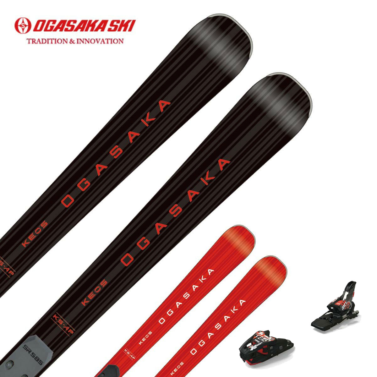Rakuten - OGASAKA オガサカ スキー板 メンズ レディース ＜2026＞ KEO'S KS-AP + SR585 + ＜24＞XCOMP 12 GW ビンディング セット 取付無料