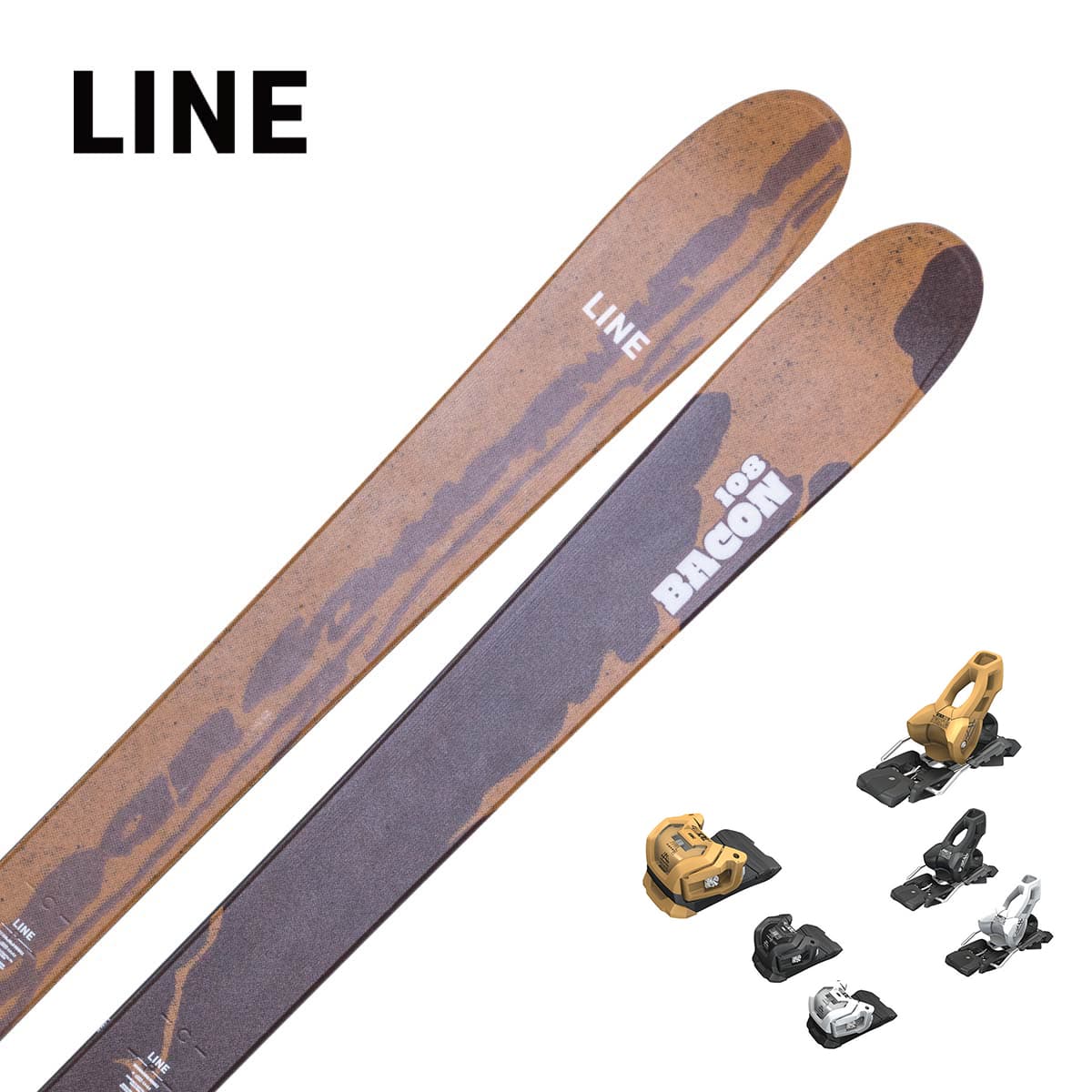 メーカー希望小売価格はメーカーカタログに基づいて掲載していますLINE ライン スキー板■BACON 108 ベーコン 108■166cm R：( - m)サイドカット：(142/108/137 mm)■172cm R：( - m)サイドカ...