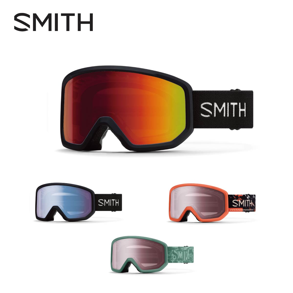 SMITH スミス スキーゴーグル メンズ レディース＜2026＞Transfer / トランスファー 【眼鏡・メガネ対応ゴーグル】【ASIAN FIT】【ミラー】 日本正規品