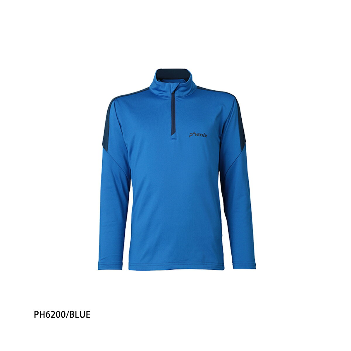 スキー用品通販 スノーファミリーのPHENIX フェニックス スキーウェア アンダーシャツ キッズ ジュニア＜2026＞ESB25LS80 /Shoulder Line 1/2 Zip Tee｜アングル2