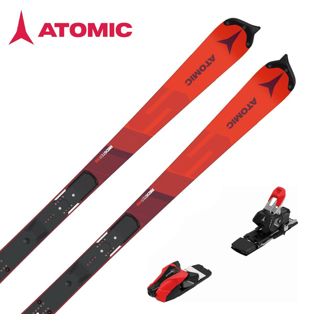 ATOMIC アトミック スキー板 レディース ジュニア 2025 REDSTER S9 FIS 155 + ICON RS 12 プレート/ビンディング セット 取付無料 【FIS対応】