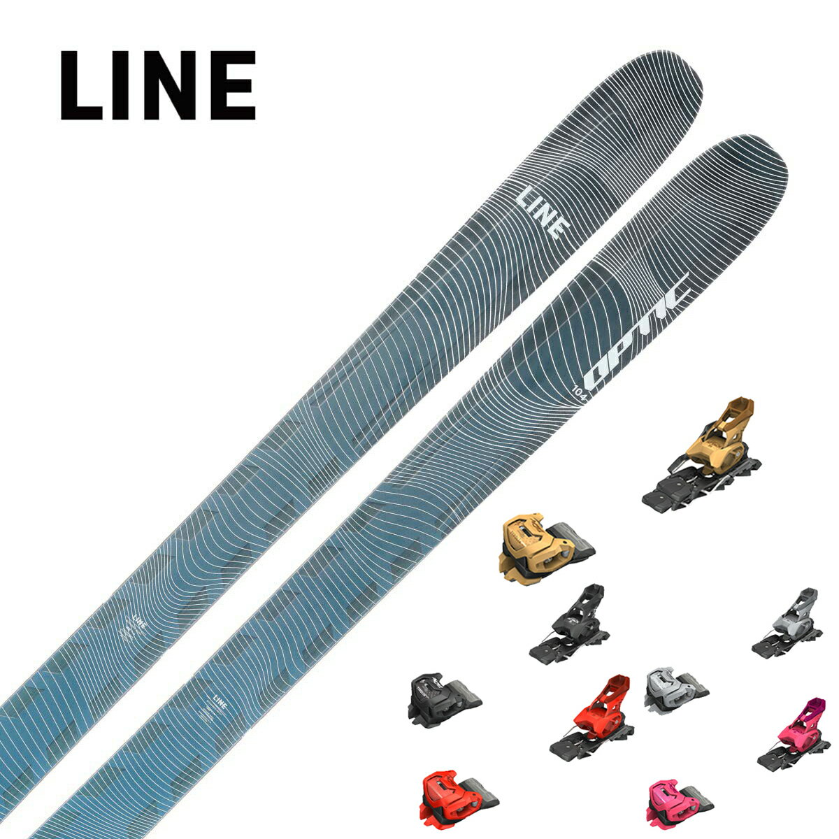 LINE ライン スキー板 メンズ レディース 2025 OPTIC 104 [LN2401650] + チロリア ATTACK 14 GW ビンディング セット 取付無料