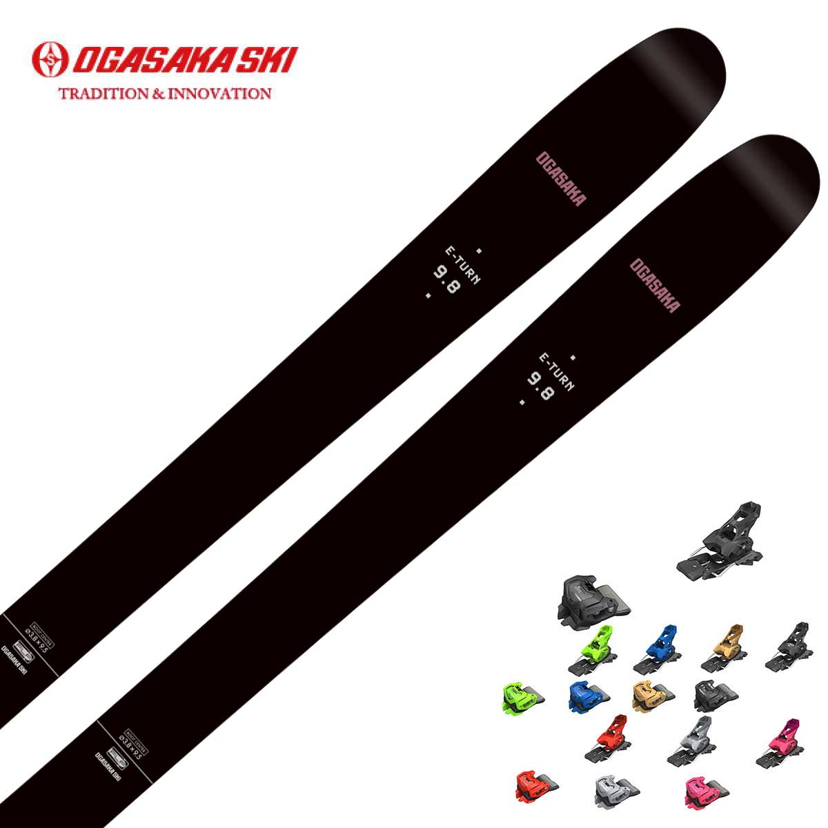 OGASAKA オガサカ スキー板 メンズ レディース＜2026＞E-TURN〔イーターン〕 ET-9.8 + チロリア ATTACK..