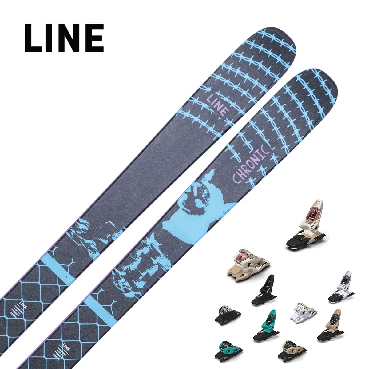 LINE ライン スキー板 メンズ レディース＜2026＞CHRONIC 101 [LN2509290] + マーカー SQUIRE 11 ビンディング セット 取付無料