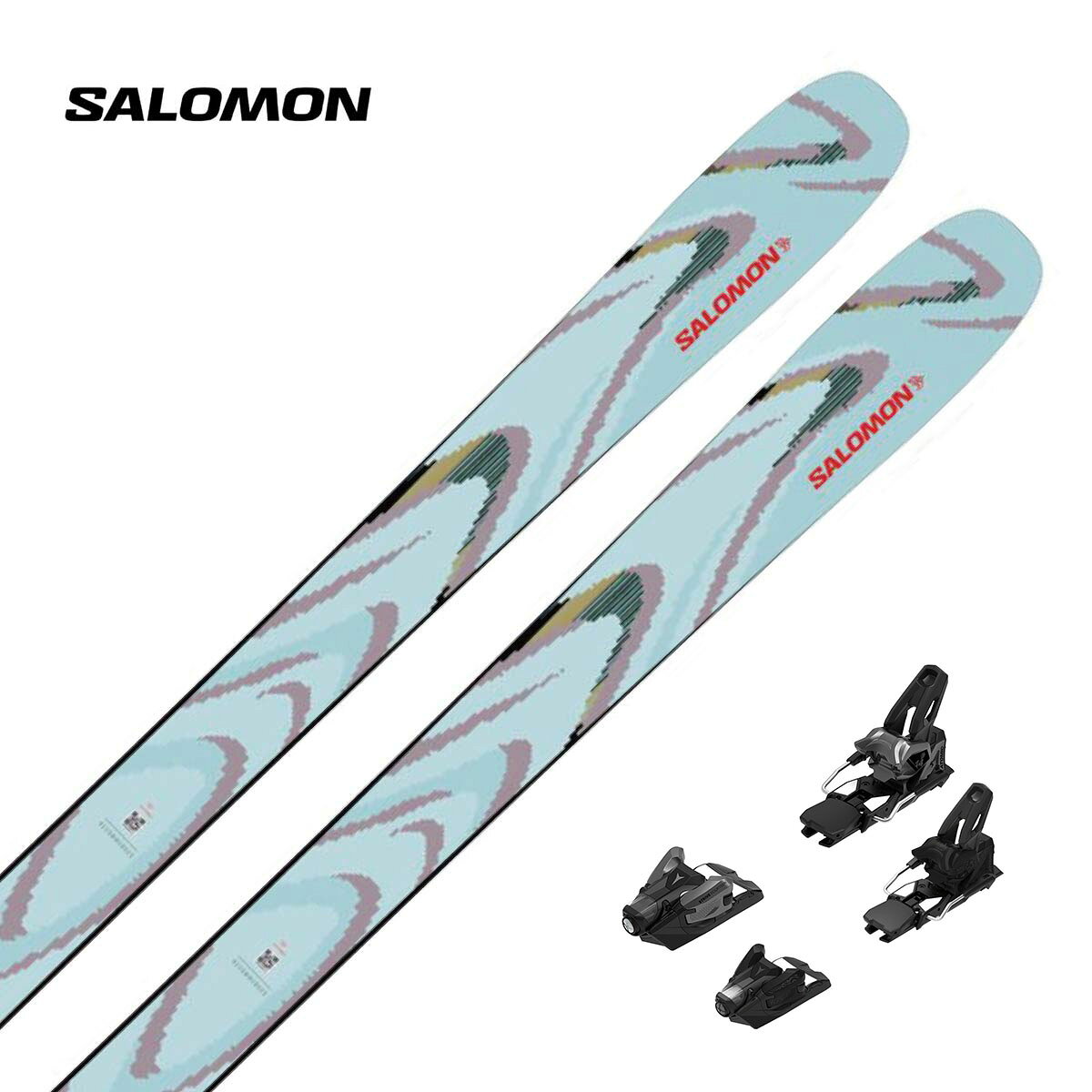 SALOMON サロモン スキー板 メンズ レディース＜2026＞QST 94 ICED AQUA / [L47774600+] + アトミック ..