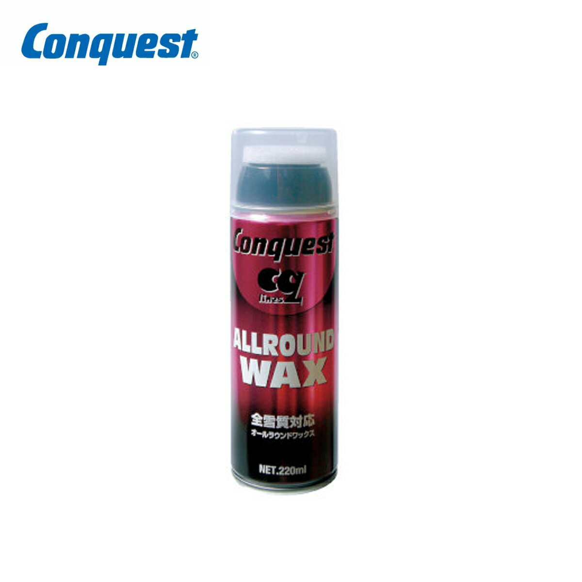 メーカー希望小売価格はメーカーカタログに基づいて掲載しています CONQUEST コンケスト ワックス■CMR50Sオールラウンドワックス成分・パラフィン・揮発性調合液ファンクション・雪質・気温に左右されずに使用が可能なオールラウンドタイプのスプレーワックスです。・ご使用の際は滑走面に均等に塗布後、コルクでよく延ばしながら擦り込んでください。・ワックスブラシとの併用がお勧めです。・形状：液体・容量：220ml・生産国：日本＊スプレーワックスやクリーナーは、野外か換気の良い通気性のある室内で使用してください。※ブラウザやお使いのモニター環境により、掲載画像と実際の商品の色味が若干異なる場合があります。掲載の価格・デザイン・仕様について、予告なく変更することがあります。あらかじめご了承ください。※メーカー企画書の情報で商品登録を行っております。予告なしに商品名と仕様変更される場合がございます。