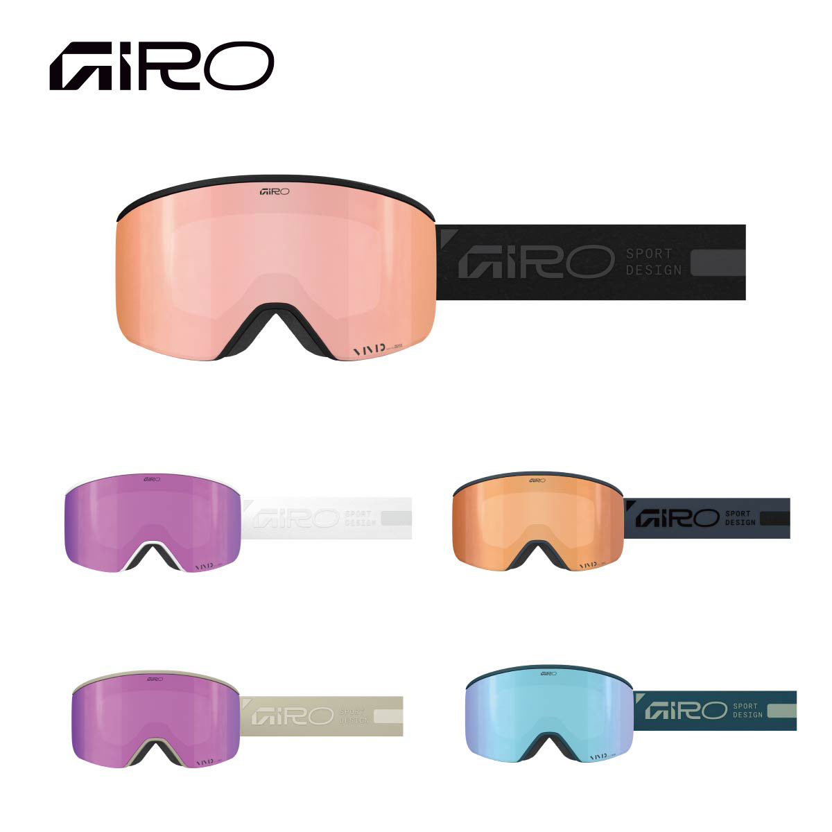 Goggles, Sun Glass - GIRO ジロ スキーゴーグル レディース＜2026＞Ella AF / エラ アジアンフィット【ASIAN FIT】【眼鏡・メガネ対応ゴーグル】【スペアレンズ付】【ミラー】 日本正規品