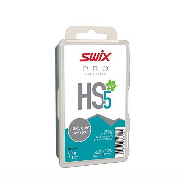 スキー用品通販 スノーファミリーのSWIX スウィックス ワックス PRO High Speed HS HS05-6 HS5 ターコイズ 60g 固形 スキー スノーボード スノボ｜アングル2