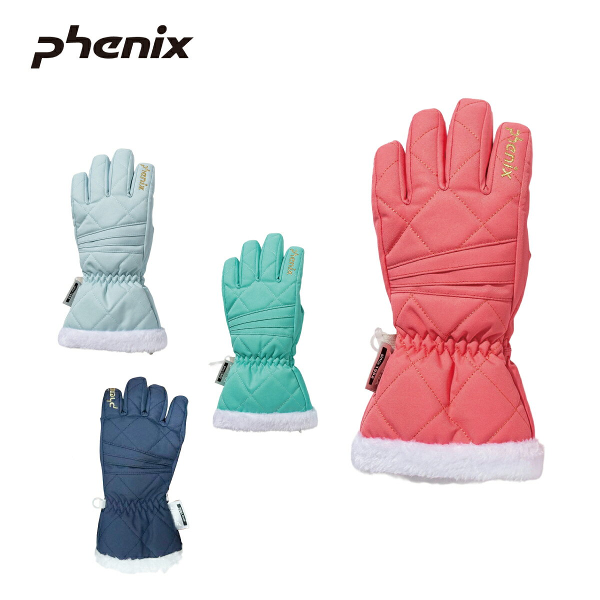 Rakuten - PHENIX フェニックス スキーグローブ キッズ ジュニア＜2026＞Phenix Color Pin Tuck Gloves / ESG25GL91