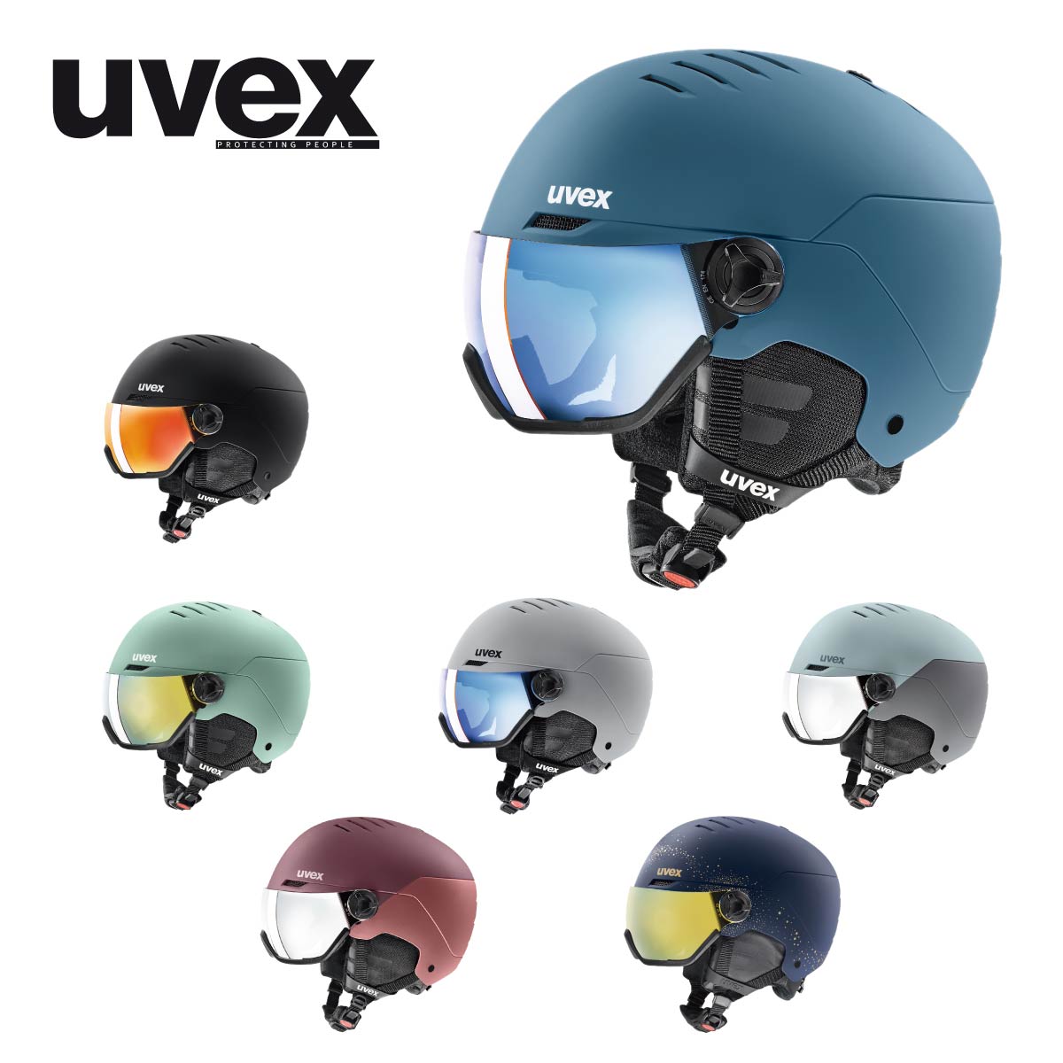 Rakuten - UVEX ウベックス スキーヘルメット レディース＜2026＞566262 / uvex wanted visor【眼鏡対応】【ミラー】 日本正規品