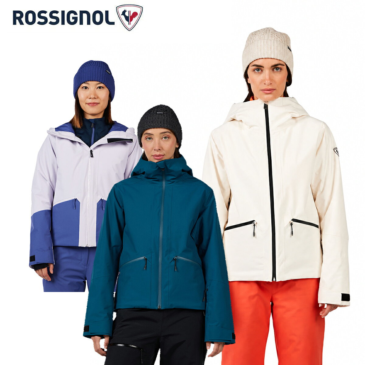 ROSSIGNOL ロシニョール スキーウェア■RLOWJ04W ROCHRUN INSULATED JKT ウイメンズ ロックラン インシュレーテッド ジャケット耐水圧：20,000mm透湿性：20,000g/m2/24h素材・Recycled Mechanical Stretch 2L ・100% recycled polyester・Insulation : Primaloft Black 100% PCR - Body : 100gr / Sleeves, collar, hood : 80gr・Waterproofness/Breathability : 20K / 20Kファンクション■WATERPROOF MEMBRANE20,000mm(20,000g/m2)の耐水圧(透湿性)を保証。■DURABLE WATER REPELLENT TREATMENT超撥水加工、Durable Water Repellent (DWR)加工を施すことで、水滴がウェアに沿って滴り落ち、内部への侵入を抑える。■FULLY SEAMS/CRITICAL SEAMSモデルに合わせ、テープ加工する縫い目の範囲を調整し、雨や雪の侵入を防ぐ。フルシーム(すべての縫い目)、もしくはクリティカルシーム(重要な部分のみ)。■PRIMALOFT ダウンに代わる新しい合成断熱材。撥水加工が施されており、水に濡れても体温を維持。非常にコンパクトで柔軟な素材。■G.R.S (GLOBAL RECYCLED STANDARD)プリマロフト素材にのみ適用。 グローバル・リサイクルド・スタンダード(GRS)。リサイクル素材の認証要件を定めた国際規格。■INSULATION 160/100合成保温材。使用する部分に合わせて重さを調整し、部位ごとに最適な暖かさを実現。身体用…160 / 腕用…100■STRECHABILITY2WAYストレッチにより、あらゆる動きに対応。COLOR・A07/NATURE WHITE・73G/DEEP LAKE・A08/GALACTIC LILACSIZEXS,S,M,L,XL・ Features : Fixed hood - Vent zips※メーカー企画書の情報で商品登録を行っております。予告なしに商品名と仕様変更される場合がございます。