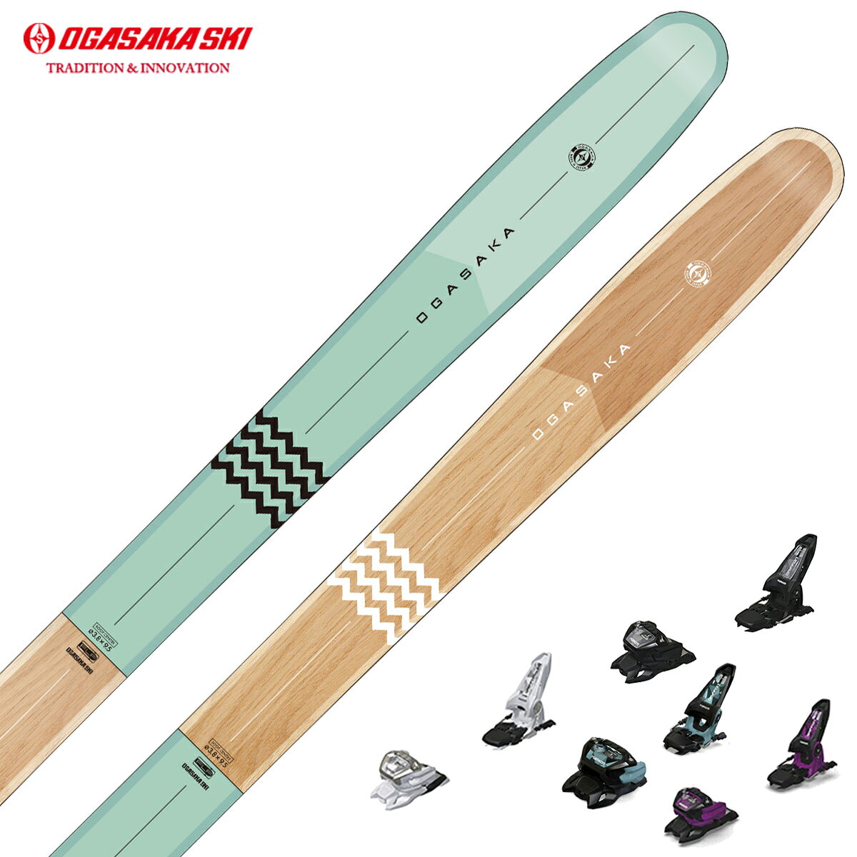 OGASAKA オガサカ スキー板■E-TURN ET-10.8■164cm　R：( 13.6 m)サイドカット：( 135.0/108.0/126.5 mm)■173cm　R：( 15.9 m)サイドカット：( 135.0/108.0/126.5 mm)■178cm　R：( 17.3 m)サイドカット：( 135.0/108.0/126.5 mm)■183cm　R：( 18.7 m)サイドカット：( 135.0/108.0/126.5 mm)■188cm　R：( 20.1 m)サイドカット：( 135.0/108.0/126.5 mm)構造・サンドウィッチ・Front Lead Function構成材・NFウッドコア(超軽量芯材)・特殊F.R.P滑走面素材：UHMW-PE　ナチュラル仕上げ：ミクロストーン＆セラミックディスクフィニッシュストラクチャー：クロスエッジシームレス重量※・板：1/2セット重量　1,037g/m※1/2セット重量は参考値ですので予めご了承ください。原産国板：日本パウダーベースのオールラウンドスキー、パウダー7　ゲレンデ3パウダーラン、ツリーランにおいては膝上くらいのパウダーでも楽にスキーの向きを変えることができ、ゲレンデではデモ用モデルのスキーと同じような感覚でキレのあるターンを楽しむことができます。パウダーベースのオールラウンドスキーが前モデルの乗り味を継承しつつ、より様々な場面での操作性が向上しました。グリップ力を高め、高速安定性と春雪や悪雪での滑走性が向上しました。108mmというシチュエーションを選ばないセンター幅を備え、パウダーもゲレンデも両方楽しみたいスキーヤーにオススメのモデルです。※メーカー企画書の情報で商品登録を行っております。予告なしに商品名と仕様変更される場合がございます。