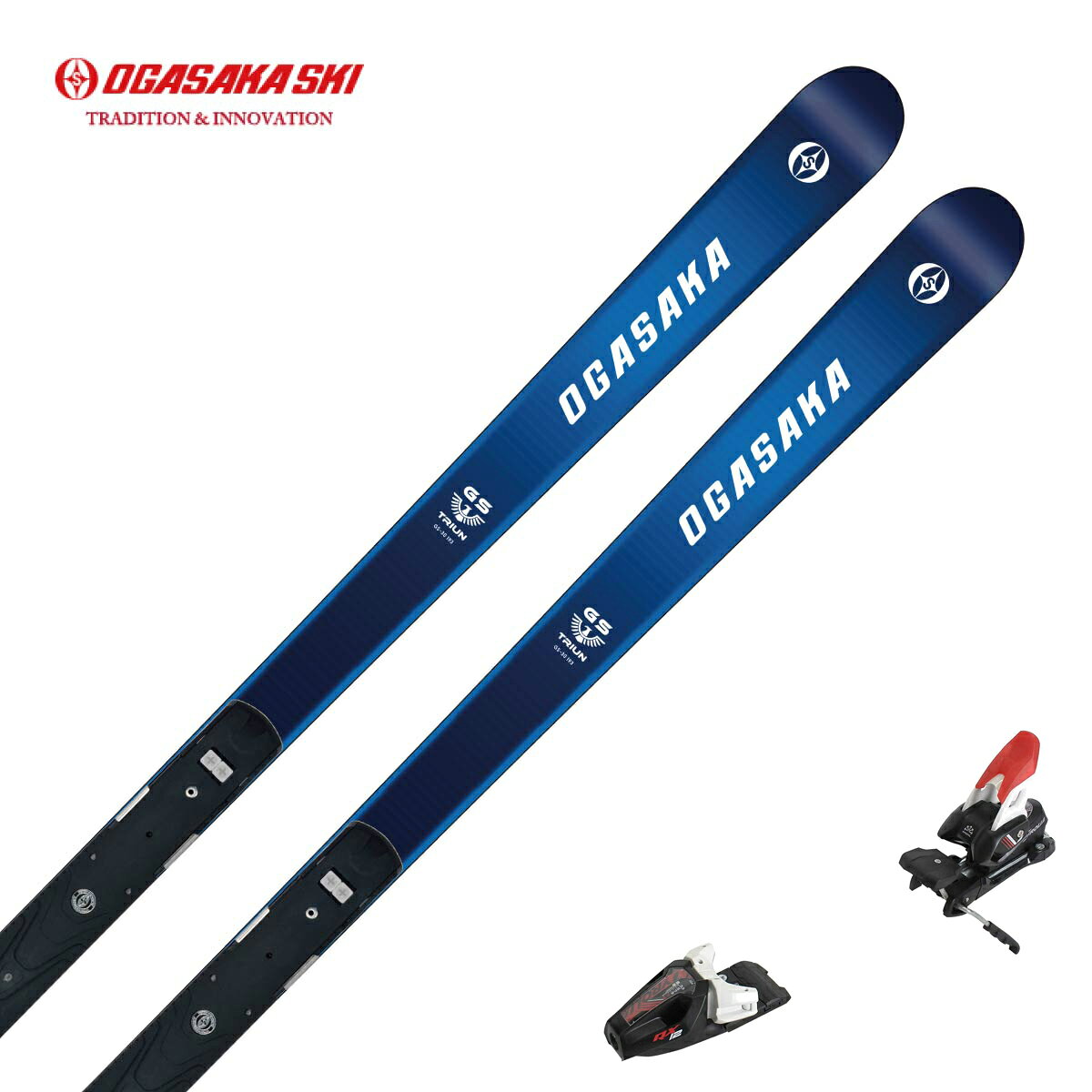 OGASAKA オガサカ スキー板 メンズ レディース＜2027＞TRIUN GS-30 ＋ SRED ＋ ＜26＞RX 12 GW BR.85 ビンディング セット 取付無料