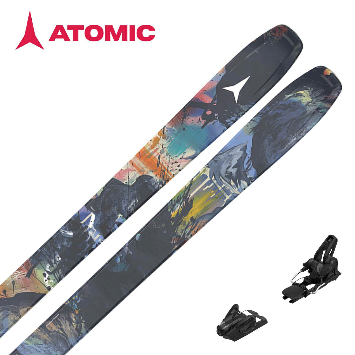 ATOMIC アトミック スキー板■Bent 100ベント 100■158cm R：(16.5 m)サイドカット：(124.5/100/115 mm)■165cm R：(17 m)サイドカット：(126/100/116.5 mm)■172cm R：(18 m)サイドカット：(127.5/100/118 mm)■179cm R：(19 m)サイドカット：(128.5/100/119 mm)■186cm R：(19.5 m)サイドカット：(129.5/100/120 mm)ARTICLE NUMBERAA0030952RockerPowder Rocker 20/65/15Features・HRZN 3D Bent・Directional Shape・Light Woodcore・Dura Cap Sidewall・Glossy Topsheet・Side Edge Angle: 87°・Base Edge Angle: 1.0°・Resist Edge ParkWeight（板のみ）1700g / 179cm原産国Bulgariaハードランディング時の強度を最大限に高めます。どこへでも行け、どんな滑走もこなせるベストセラースキー。その万能性は他に類を見ない。パウダーからゲレンデまで、これこそがスキーの真髄。※メーカー企画書の情報で商品登録を行っております。予告なしに商品名と仕様変更される場合がございます。