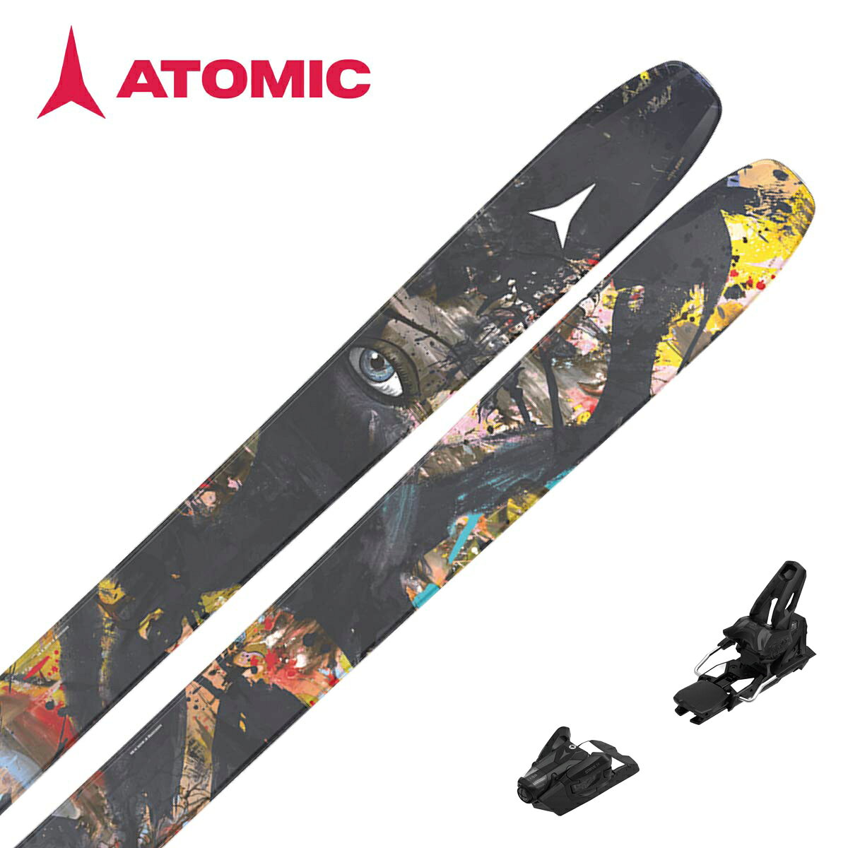 ATOMIC アトミック スキー板■Bent 110ベント 110■164cm R：(14.4 m)サイドカット：(131/110/122 mm)■172cm R：(16 m)サイドカット：(132/110/123 mm)■180cm R：(18 m)サイドカット：(133/110/124 mm)■188cm R：(19 m)サイドカット：(134/110/125 mm)ARTICLE NUMBERAA0030958RockerPowder Rocker 25/50/25Features・HRZN Tech Tip & Tail・Directional Shape・Light Woodcore・Dura Cap Sidewall・Glossy Topsheet・Side Edge Angle: 87°・Base Edge Angle: 1.0°・Standard EdgeWeight（板のみ）1750g / 180cm原産国Austriaクリス・ベンチェトラーと Atomic Freeskiチームによって、パウダーターンを制覇し、ウィンドリップを切り裂き、想像できるあらゆるラインを滑走できるように設計されました。※メーカー企画書の情報で商品登録を行っております。予告なしに商品名と仕様変更される場合がございます。