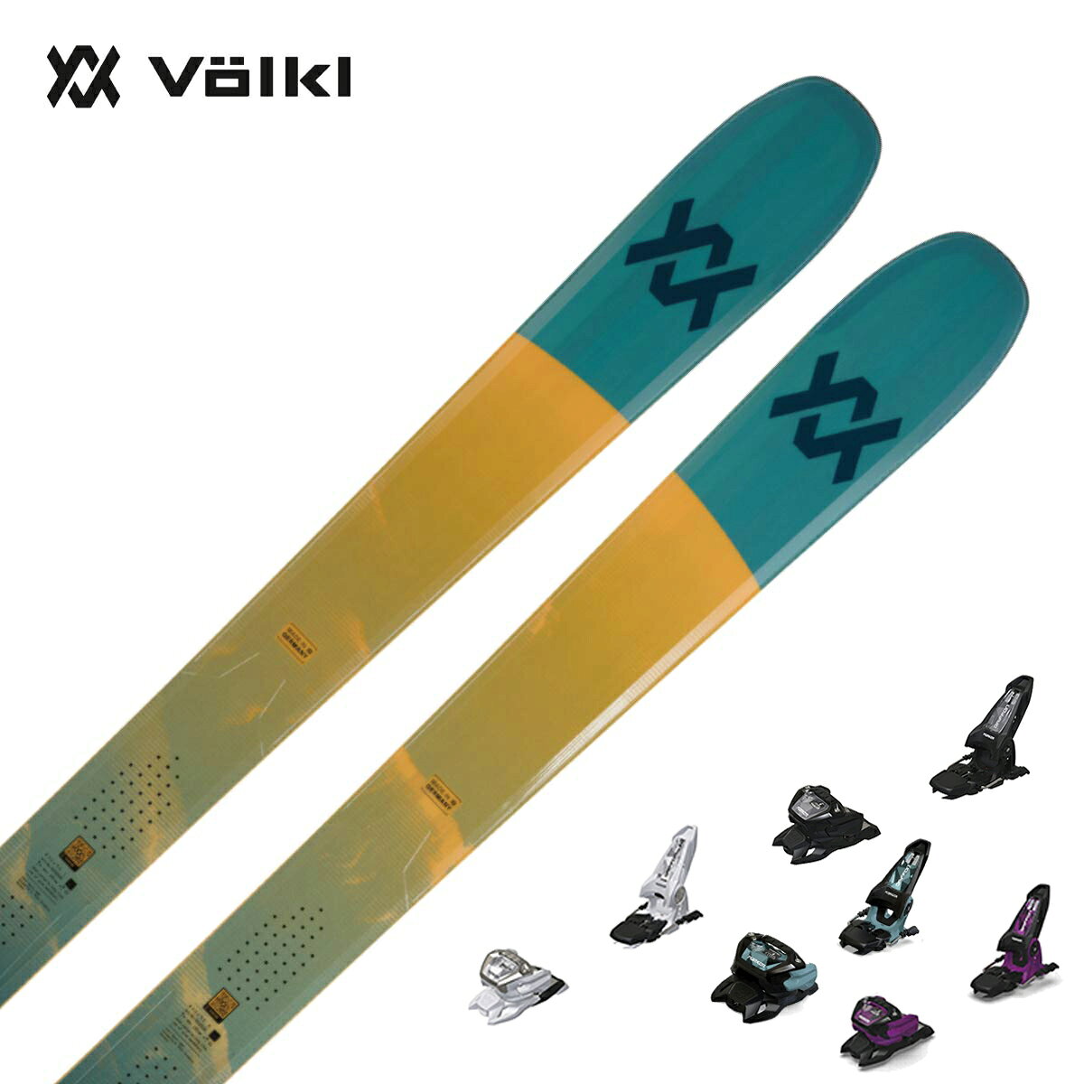 VOLKL フォルクル スキー板 メンズ レディース＜2027＞BLAZE 104 TEAL / [V2610132] + ＜26＞GRIFFON 13 GW ビンディング セット 取付無料【グリップウォーク対応】