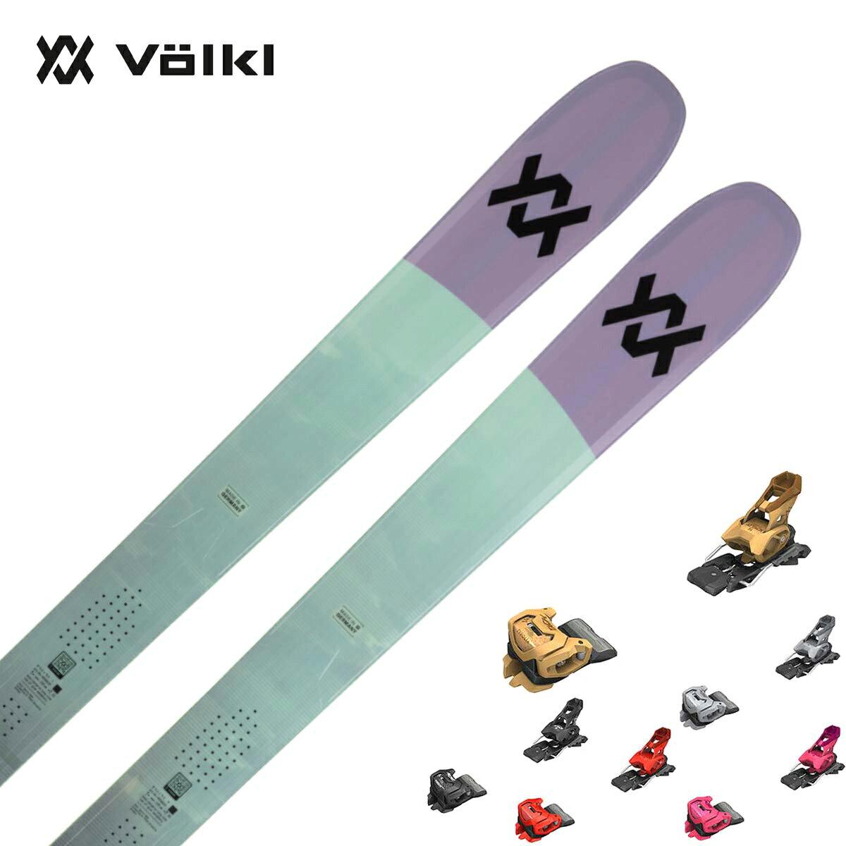 VOLKL フォルクル スキー板 メンズ レディース＜2027＞BLAZE 104 PURPLE / [V2610133] + ＜27＞ATTACK 14 GW ビンディング セット 取付無料【グリップウォーク対応】