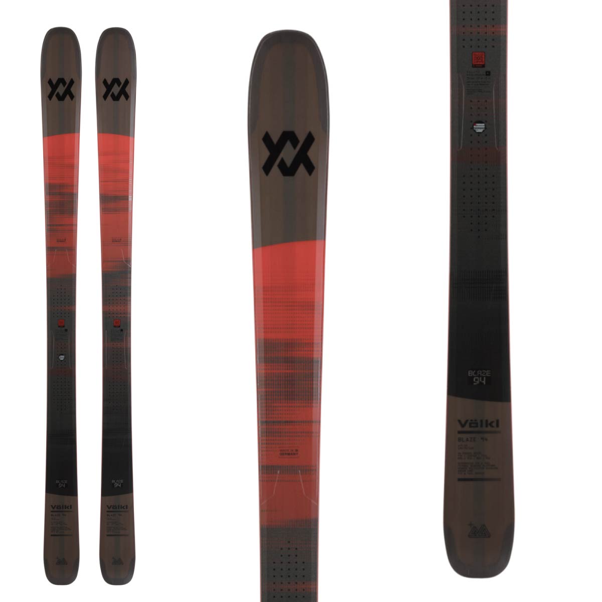 VOLKL フォルクル スキー板 メンズ レディース＜2027＞BLAZE 94 BLACK / [V2610134] + ＜27＞ATTACK 14 GW ビンディング セット 取付無料 【グリップウォーク対応】 snowf-10639872 スキー用品通販 スノーファミリー サンプル画像2