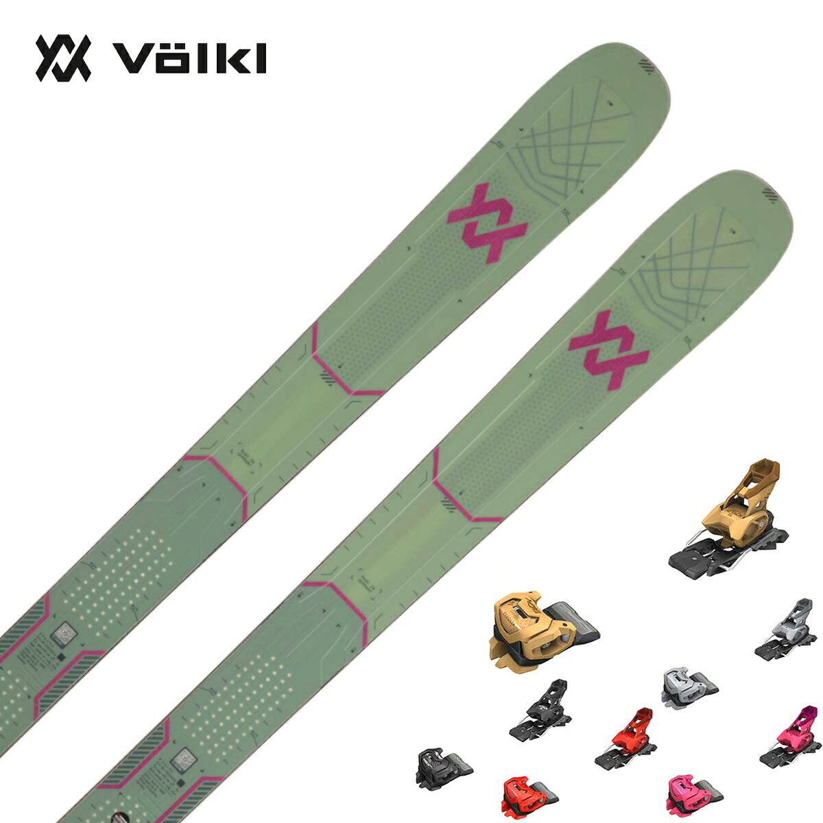 VOLKL フォルクル スキー板■MANTRA 102 マントラ 102■170cm R1・R2・R3：( 25.5m・16.0m・23.4m )サイドカット：( 142/102/124 mm)■177cm R1・R2・R3：( 28.2m・17.7m・25.8m )サイドカット：( 142/102/124 mm)■184cm R1・R2・R3：( 30.2m・18.9m・27.4m )サイドカット：( 142/102/124 mm)■191cm R1・R2・R3：( 33.2m・20.8m・30.0m )サイドカット：( 142/102/124 mm)品番V2610111.000TECHNOLOGY・Tailored Carbon Tip・3D Radius Sidecut・Tailored Titanal Frame・Full Sidewall・Base：P-Tex 2100・Base structure：Brushed structureCOREMultilayer Woodcore重量2,200g　@184cm※Weight can vary slightly due to the production cycles.・TIP & TAIL ROCKER原産国ドイツスキートップのトーションバランスが絶妙、その効果でターンに入る時の安心感が群を抜いています。102mmながらファットスキーらしからぬ機敏さを備えています。※メーカー企画書の情報で商品登録を行っております。予告なしに商品名と仕様変更される場合がございます。
