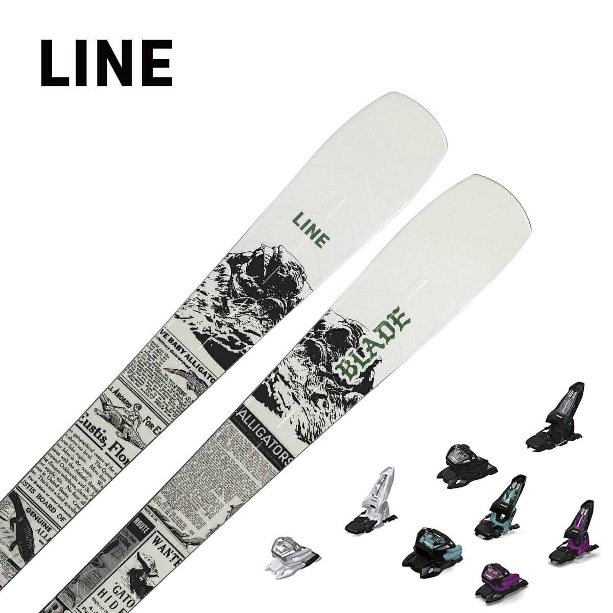LINE ライン スキー板■BLADEブレード■160cm R：(- m)サイドカット：(154/95/124 mm)■169cm R：(- m)サイドカット：(154/95/124 mm)■176cm R：(13.5 m)サイドカット：(154/95/124 mm)■181cm R：(- m)サイドカット：(154/95/124 mm)PROFILE3-5-1 @ 176CONSTRUCTIONAspen w/ TitanalWEIGHT2050g @ 176SUPER POWERSGas Pedal MetalBlade は、ゲレンデを最高の遊び場に変えるために作られたスキーです。金属補強による安定感と、極端に深いサイドカットによるキレのあるターン性能を両立。カービングを思い切り楽しみながら、遊び心あふれる自由なライン取りも可能にします。「速く滑るため」だけではなく、「もっと面白く滑るため」のスキー。それが Blade です。 ※メーカー企画書の情報で商品登録を行っております。予告なしに商品名と仕様変更される場合がございます。