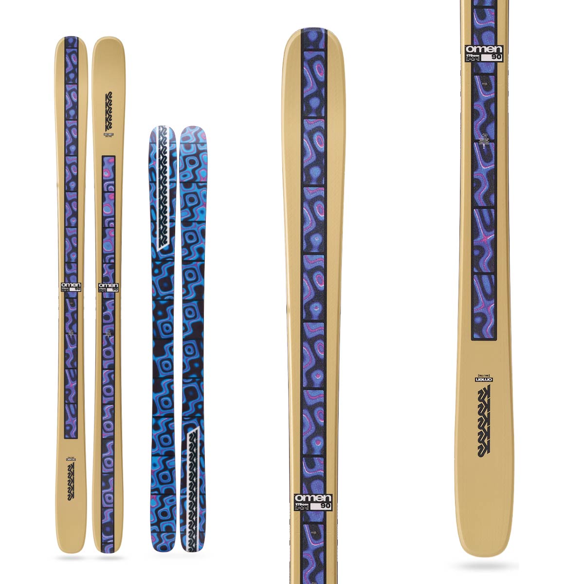 K2 ケーツー スキー板 メンズ レディース＜2027＞OMEN 90 / [KS250956] + ＜27＞SQUIRE 11 ビンディング セット 取付無料 snowf-10639613 スキー用品通販 スノーファミリー サンプル画像2