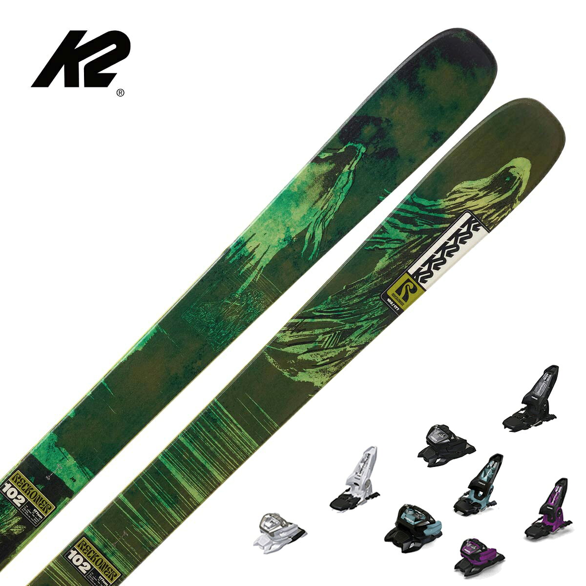 K2 ケーツー スキー板 メンズ レディース＜2027＞RECKONER 102 / [KS250953] + ＜26＞GRIFFON 13 GW ビンディング セット 取付無料【グリップウォーク対応】